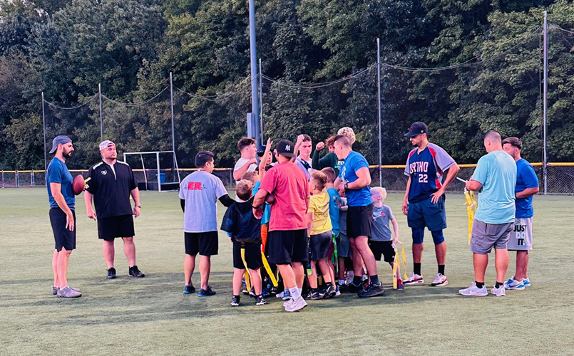 Metuchen High School players helping out!